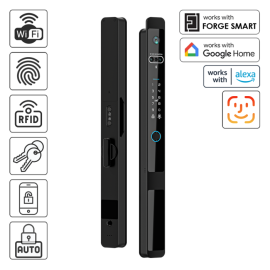 FORGE Biometric Aluminium Frame Door Push & Pull Smart Lock S1