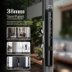 FHFESMTLKS1BA – FORGE Biometric Aluminium Frame Door Push & Pull Smart Lock S1 – supplier gallery view 2