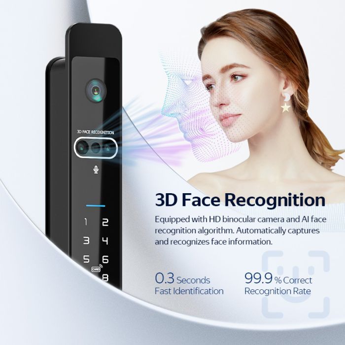 FHFESMTLKS1BA – FORGE Biometric Aluminium Frame Door Push & Pull Smart Lock S1 – supplier gallery view 4
