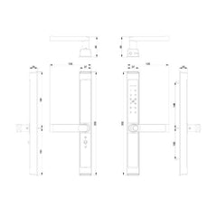FHFEUTSLMH3T – FORGE Biometric Aluminum Frame Slim Smart Lock HL3 | TTLock BLE – supplier gallery view 2