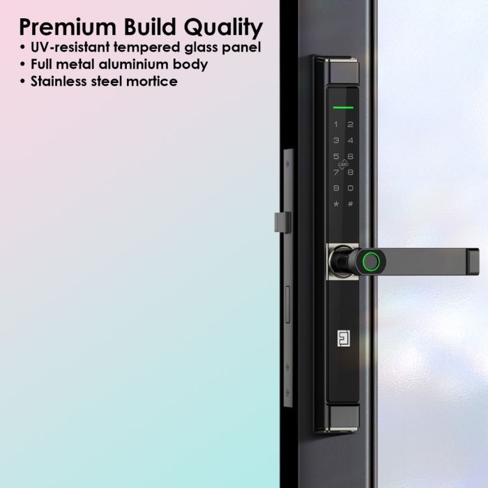 FHFEUTSLMH3T – FORGE Biometric Aluminum Frame Slim Smart Lock HL3 | TTLock BLE – supplier gallery view 3