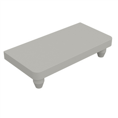Flat top plate - half post - semi frameless pool fencing