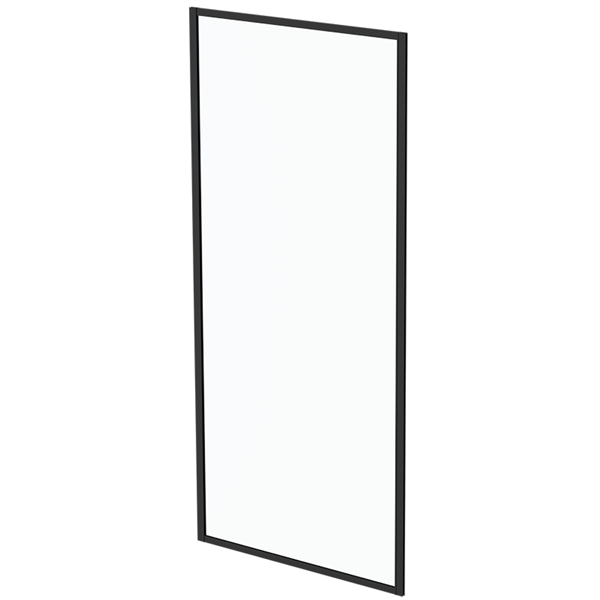 Fully Framed Shower Screen Return Panels - 1950mm High - Black or Silver