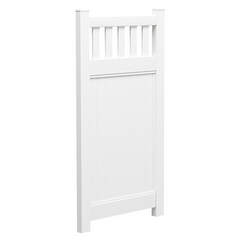 Full privacy PVC gate with Slat top, 1000MM WIDE 1800MM HIGH, 7 year Warranty