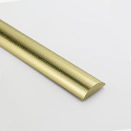 Half Round Water Seal Bar 750mm Nero Brushed Gold