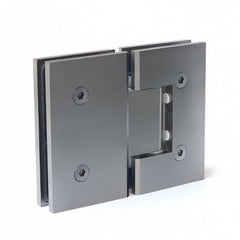 ES2HDGM – FORGE Shower Hinge Heavy Duty Glass to Glass 180 Degree Gunmetal – supplier gallery view 2
