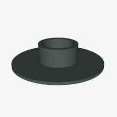 Glass Anchor Slimline 50mm Diameter Spacer Collar Gasket