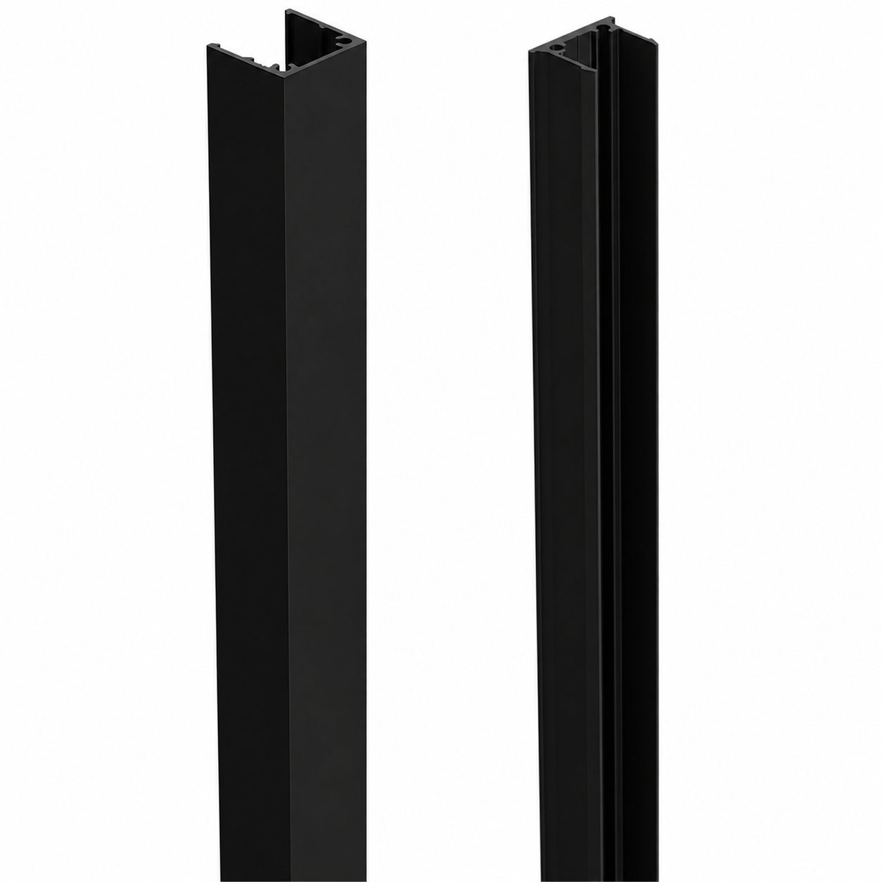 Nexia 30 x 30mm batten front and matching CLIP30 fixing clip in Black, both included