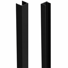 Nexia 30 x 30mm batten front and matching CLIP30 fixing clip in Black, both included