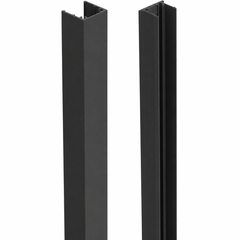 Nexia 30 x 30mm batten front and matching CLIP30 fixing clip in Monument, both included