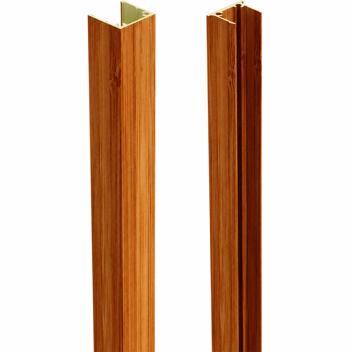 Nexia 30 x 30mm batten front and matching CLIP30 fixing clip in Western Red Cedar, both included