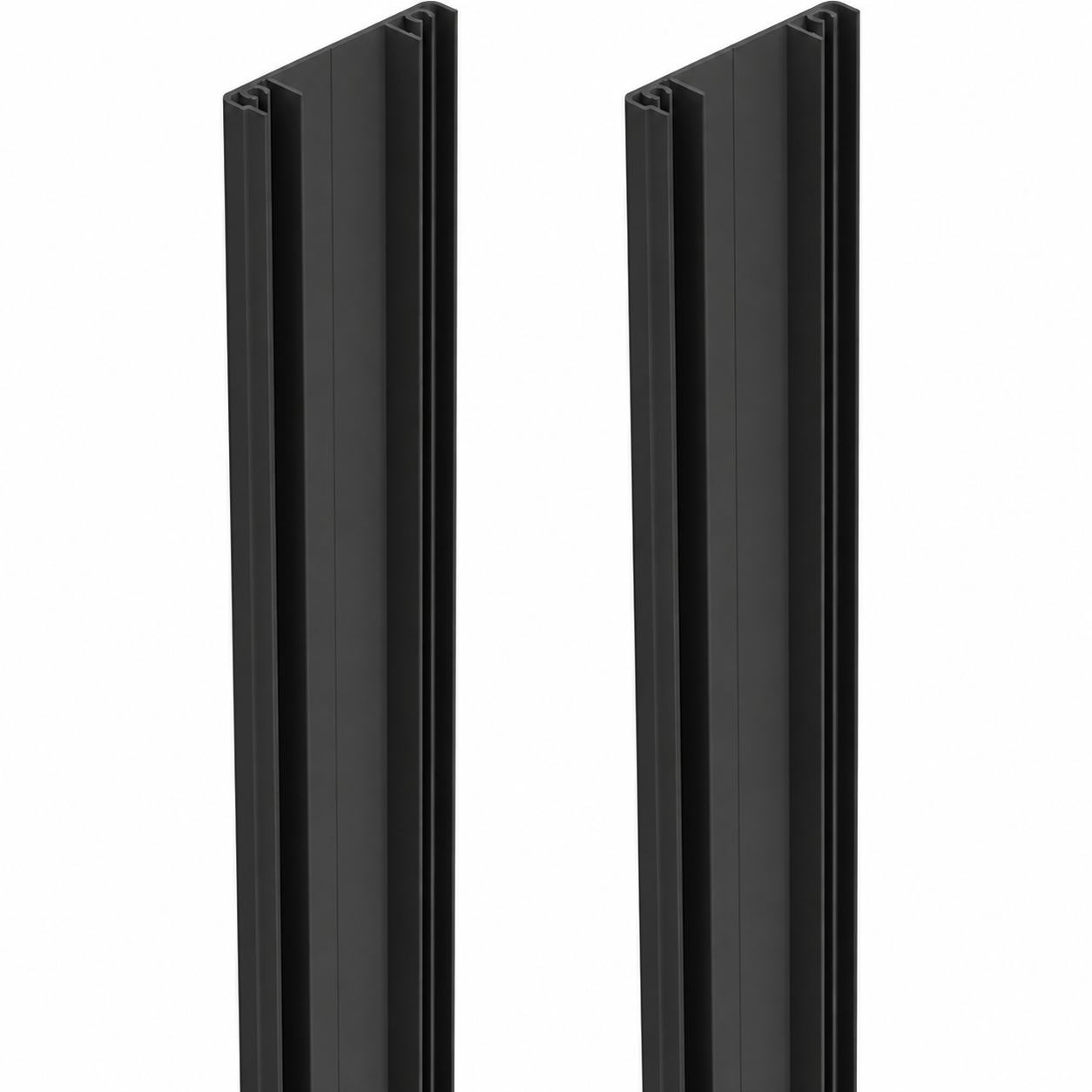 Nexia 65 x 16mm two-part batten set in Monument, two matching halves included