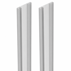 Nexia 65 x 16mm two-part batten set in White, two matching halves included