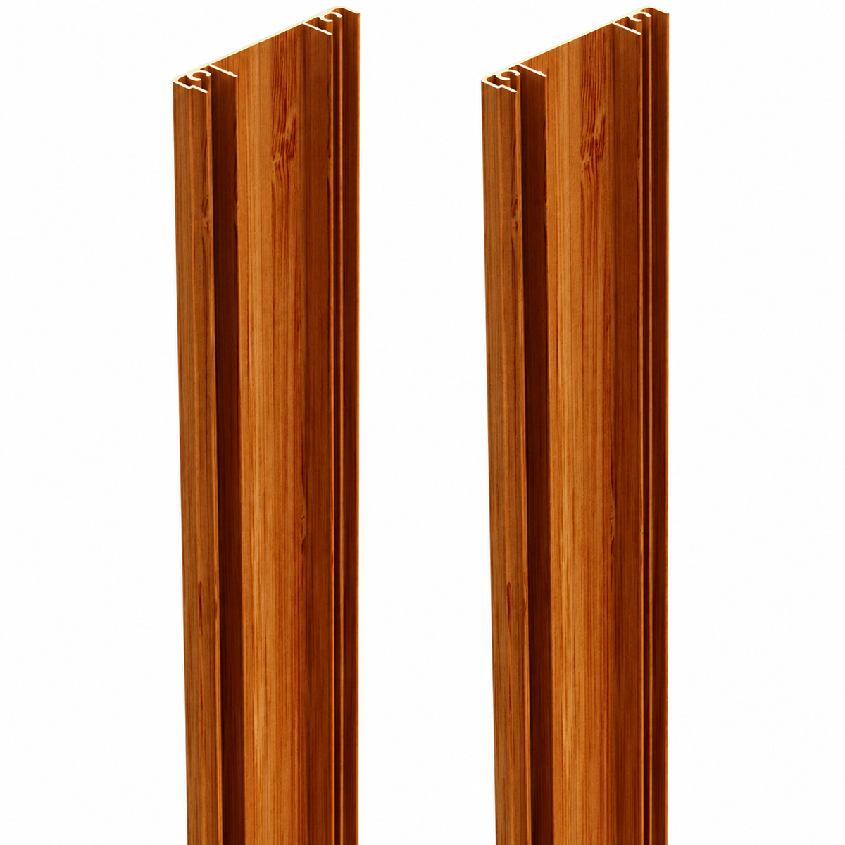 Nexia 65 x 16mm two-part batten set in Western Red Cedar, two matching halves included