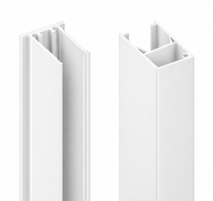 Nexia 50 x 30mm Aluminium BATTEN EXTRUSION AND CLIP - White