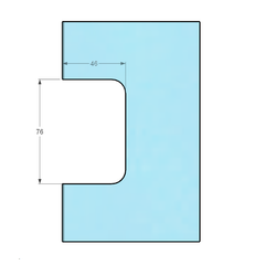 Forge Frameless Shower Hinge Heavy Duty Adjustable Glass to Wall L-Shape 90 Degrees - Brushed Rose Gold