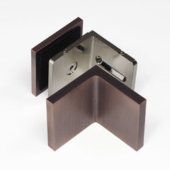 SB50ADJBRZ – Bracket Glass to Wall 90 Degree Adjustable Nero Brushed Bronze – supplier gallery view 2
