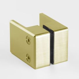 Square Shower Knob Handle Nero Brushed Gold