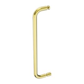 Towel Rail 500mm Nero Brushed Gold with Knob