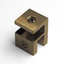 Overpanel Fitting Square 10mm/10mm Antique Brass