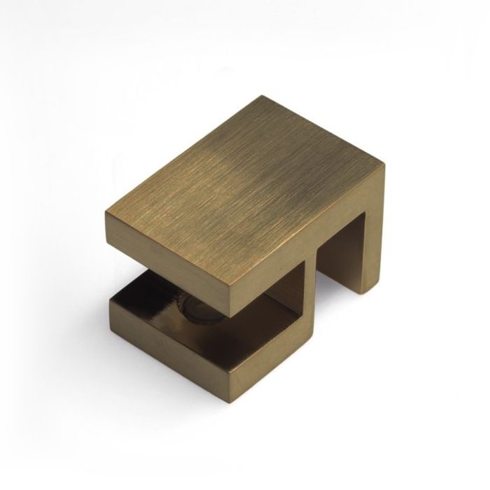 OPF2SQAS – Overpanel Fitting Square 10mm/10mm Antique Brass – supplier gallery view 2
