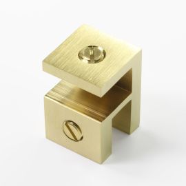 Nero Overpanel Fitting Square 10mm/10mm Nero Brushed Gold