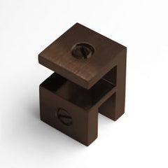 Overpanel Fitting Square 10mm/10mm Dark Antique Bronze