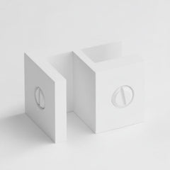 OPF2SQMW – Overpanel Fitting Square 10mm/10mm Matt White – supplier gallery view 2