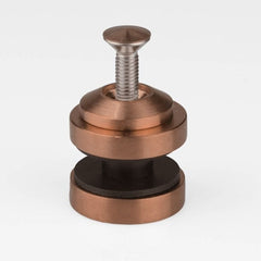 FORGE Frameless Sliding Shower Side Panel Mounts Brushed Rose Gold / Copper