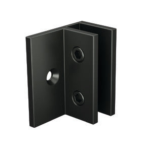 Offset Wall Bracket for Frameless Glass Shower Screens - Gunmetal Grey