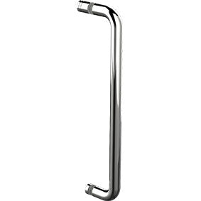 "D" shower door handle stainless steel , D HANDLE 450mm long, towel rail shower