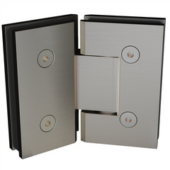 135 Degrees Frameless Shower Screen Glass to Glass Hinge - Brushed Nickel