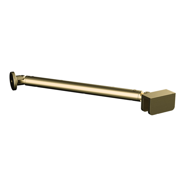 Adjustable Shower Screen Support arm , SMALL ARM BRACKET - BRUSHED BRASS/GOLD