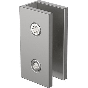 Wall Bracket for Frameless Shower Screen Glass - Satin Chrome