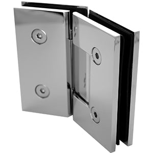 135 degree Frameless Shower Screen Glass to Glass Hinge - Chrome