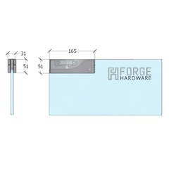 PF200B – Top Patch Fitting Black – supplier gallery view 3