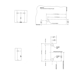 Patch Fitting Lock Brushed Brass