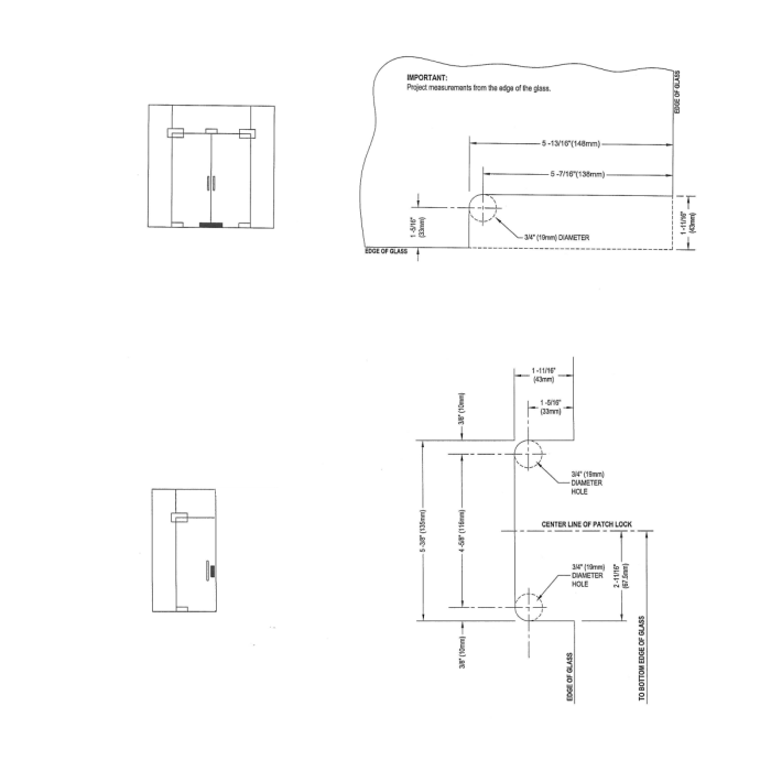 PFLK01P – Patch Fitting Lock Polished – supplier gallery view 3
