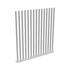 PIK Panel V2 - 1200Wx1280H - White Blade Picket Pool Fencing - Image 1