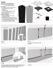 PIK Gate - 975Wx1200H - Black Blade Picket Pool Gate
