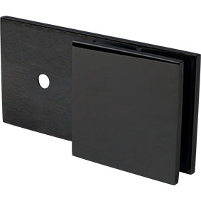 Wall Brackets for Frameless Glass Shower Screens, SOLID BRASS, Suits 6mm, 8mm, 10mm - Matt Black