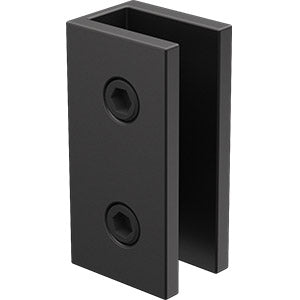 Wall Bracket for Frameless Shower Screen Glass - Matt Black