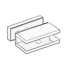 Fixing Shelf Bracket Glass to Glass Square Antique Bronze