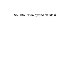 Frameless Shower Screen U Bracket Square with Horizontal Leg - Dark Antique Brass