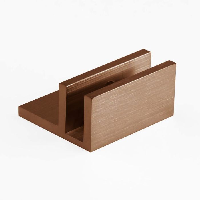 SB10HLSQBRG – U Bracket Square with Horizontal Leg Brushed Rose Gold – supplier gallery view 2