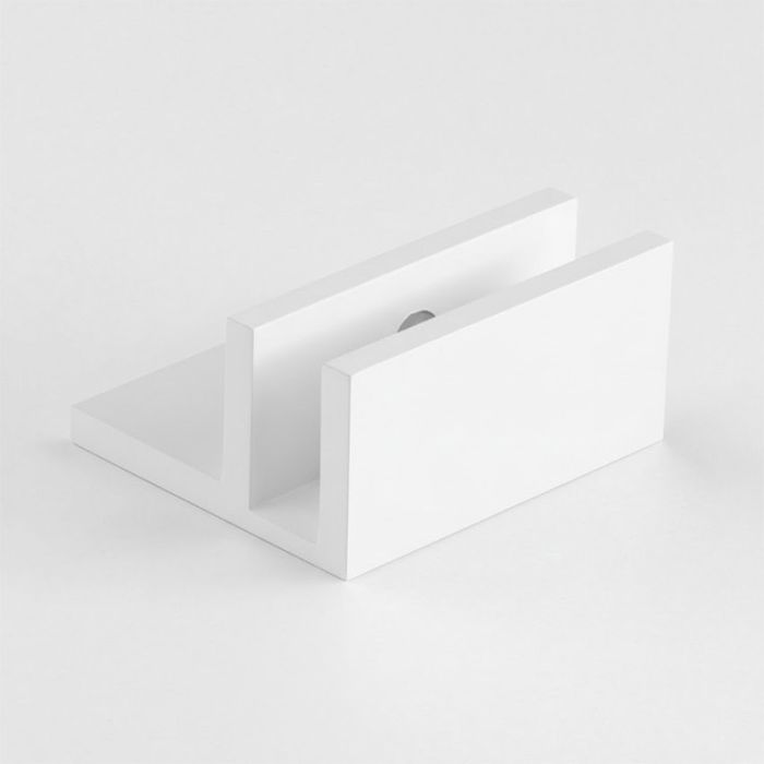 SB10HLSQMW – U Bracket Square with Horizontal Leg Matt White – supplier gallery view 2