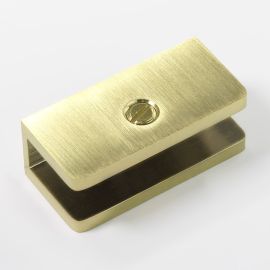 U Bracket Square Nero Brushed Gold