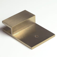 SB10VLSQBB – U Bracket Square with Vertical Leg Brushed Brass – supplier gallery view 2