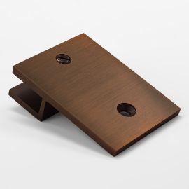U Bracket Square with Vertical Leg Dark Antique Bronze