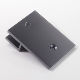 U Bracket Square with Vertical Leg Gunmetal